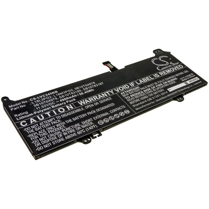 Lenovo kannettavan tietokoneen 14e ChromeBook 81MH000YAU / 14e ChromeBook 81MH0011AU yhteensopiva akku 4900mAh
