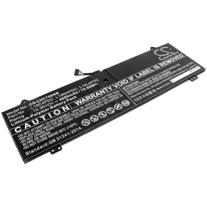 Lenovo kannettavan tietokoneen Yoga 14C 2021 / Yoga 14C ITL 2021 yhteensopiva akku 4600mAh