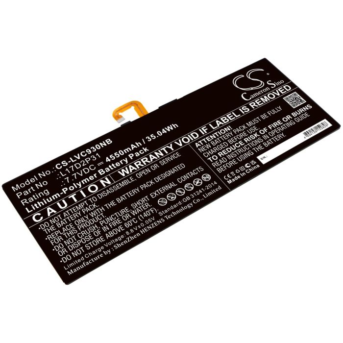 Lenovo kannettavan tietokoneen YB-J912F / YB-J912L yhteensopiva akku 4550mAh