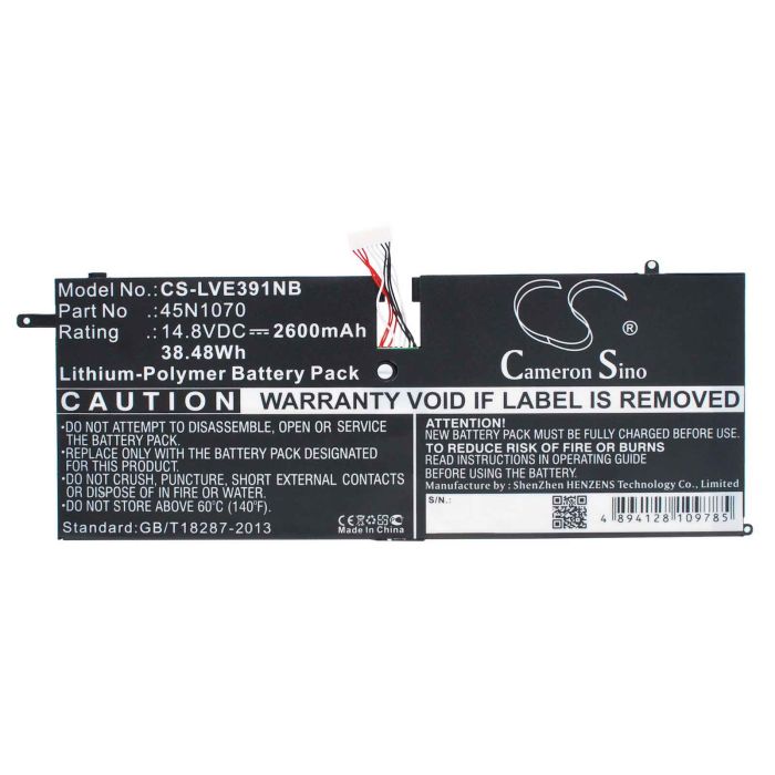 Lenovo ThinkPad X1 Carbon 3444, ThinkPad X1 Carbon 3444 14", ThinkPad X1 Carbon 3448 akku 2600 mAh