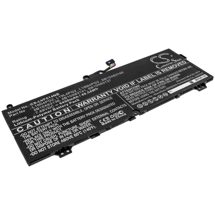 Lenovo kannettavan tietokoneen C13 Yoga Gen 1 Chromebook-20UY / Flex 5 1570 yhteensopiva akku 6450mAh