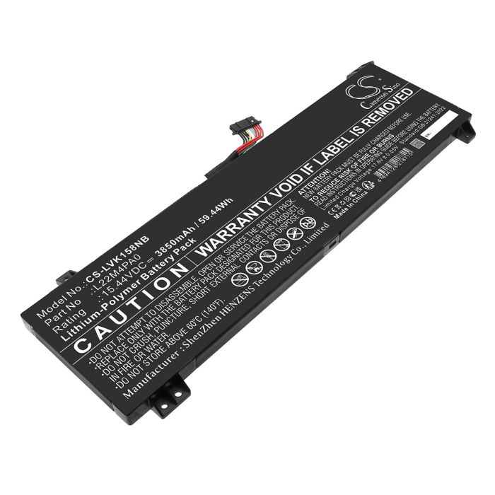 Lenovo kannettavan tietokoneen LOQ 15APH8 82XT0002US / LOQ 15APH8 82XT0005US yhteensopiva akku 3850mAh