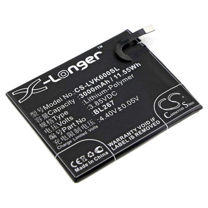Lenovo Vibe K6 akku 3000 mAh
