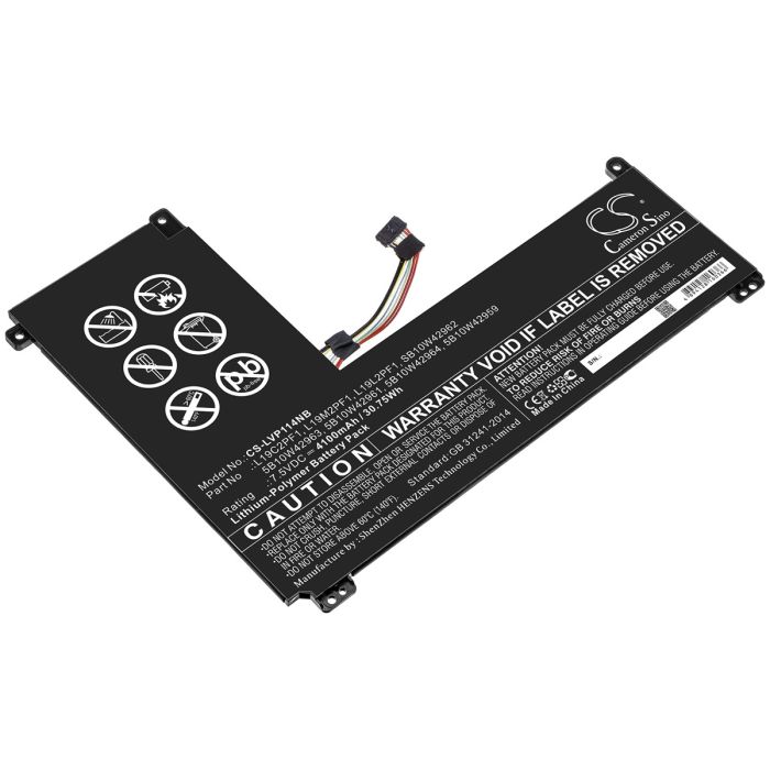 Lenovo kannettavan tietokoneen IdeaPad 1-11IGL05 / IdeaPad 1-14IGL05 yhteensopiva akku 4100mAh