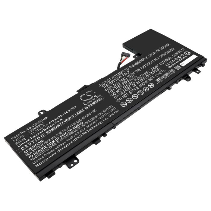 Lenovo kannettavan tietokoneen IdeaPad Slim 5 14ABR8 82XE0001RK / IdeaPad Slim 5 14ABR8 82XE0002RK yhteensopiva akku 4100mAh