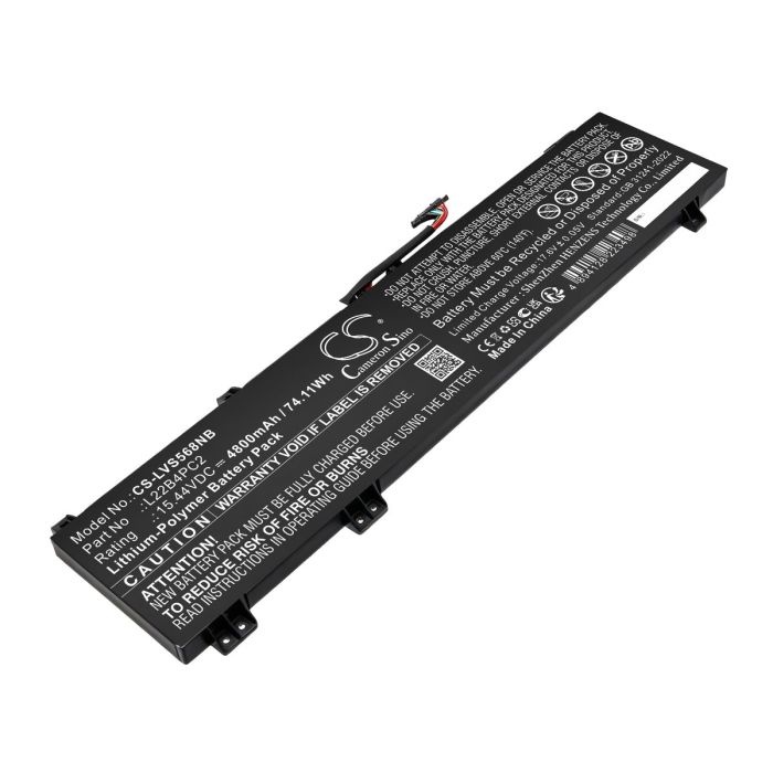 Lenovo kannettavan tietokoneen Legion Slim 5 16APH8 82Y90005JP / Legion Slim 5 16APH8 82Y90006TA yhteensopiva akku 4800mAh