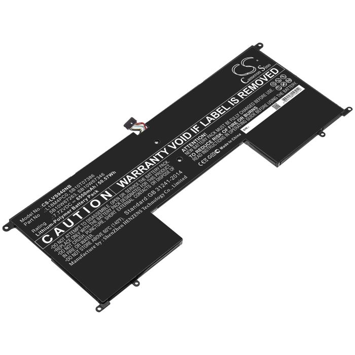 Lenovo kannettavan tietokoneen IdeaPad S940-14IWL / YOGA S940 14 yhteensopiva akku 6550mAh