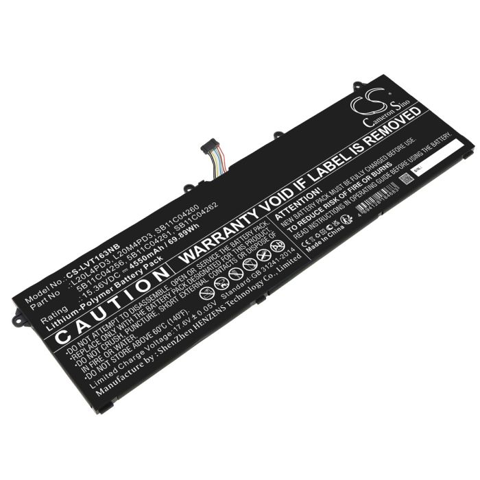 Lenovo kannettavan tietokoneen ThinkBook 16p G3 ARH 21EK000CRU / ThinkBook 16p G2 ACH 20YM001APB yhteensopiva akku 4550mAh