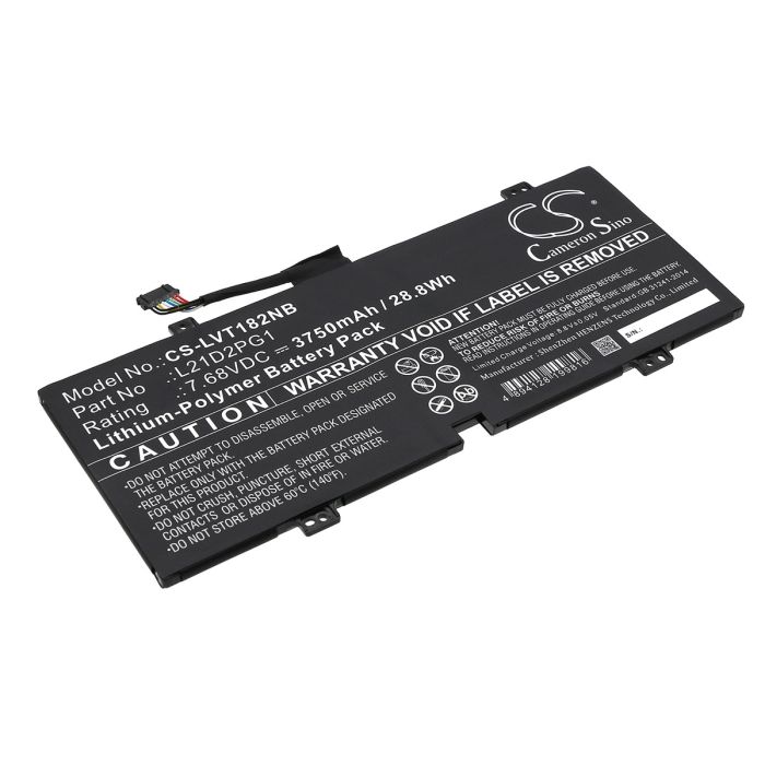 Lenovo kannettavan tietokoneen 10W-82ST Tablet / 10W-82ST0000JP yhteensopiva akku 3750mAh