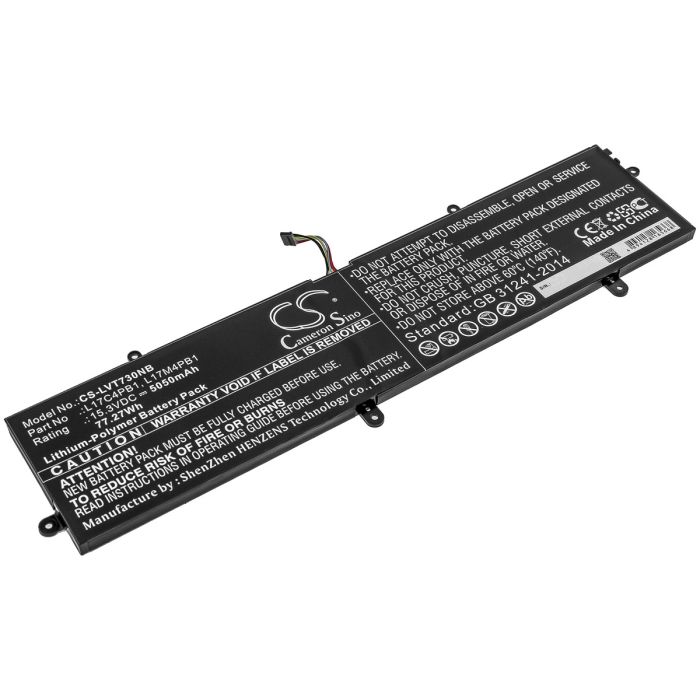 Lenovo kannettavan tietokoneen 720S-15 / Ideapad 720s touch-15ikb yhteensopiva akku 5050mAh