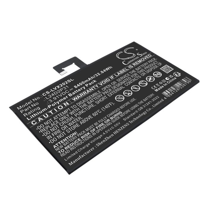 Lenovo tabletin XiaoXin Pad Pro 2024 yhteensopiva akku 8400mAh