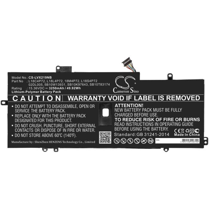 Lenovo ThinkPad X1 Carbon 2019 / 2020 akku  3250mAh