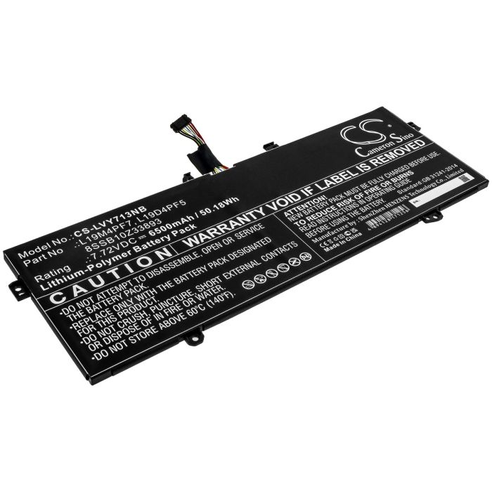 Lenovo kannettavan tietokoneen YOGA 13S 2021 / Yoga Slim 7-13ACN05 yhteensopiva akku 6500mAh