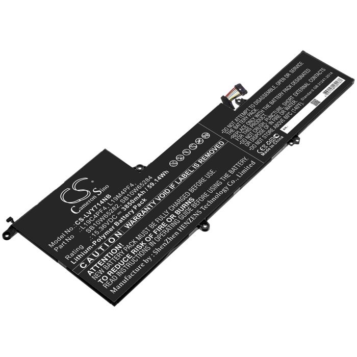 Lenovo kannettavan tietokoneen Yoga 14s / Yoga 7 Slim 14ARE05 yhteensopiva akku 3850mAh
