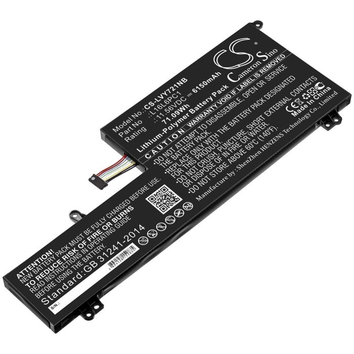 Lenovo kannettavan tietokoneen Yoga 720 / Yoga 720-15 yhteensopiva akku 6150mAh