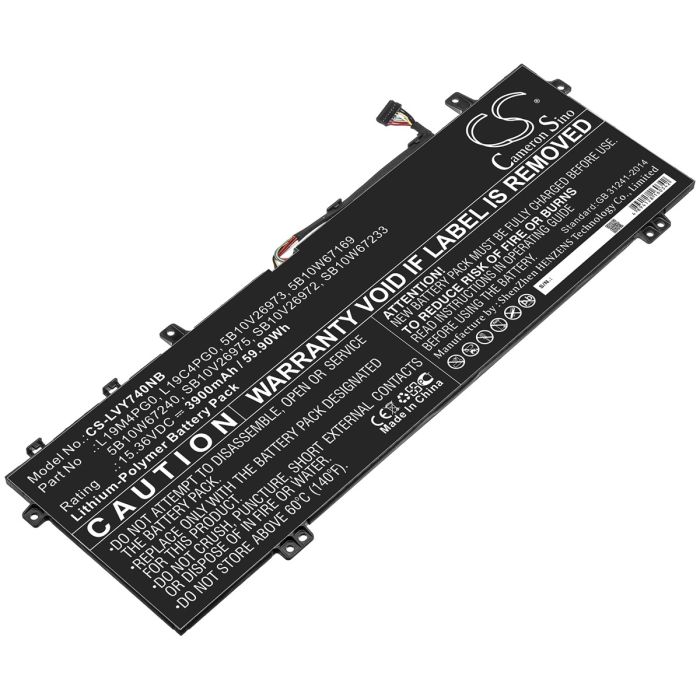 Lenovo kannettavan tietokoneen Legion Y740S / Legion Y740S-15IMH yhteensopiva akku 3900mAh