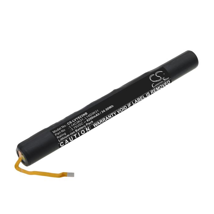 Lenovo kannettavan tietokoneen Yoga Tablet 2-1051L / Yoga Tablet 2-1050L yhteensopiva akku 9200mAh