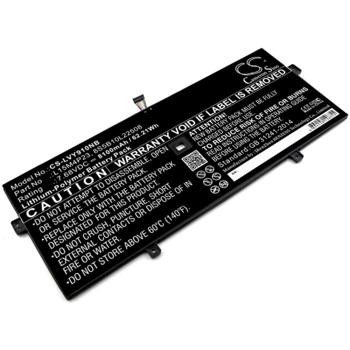 Lenovo kannettavan tietokoneen Yoga 5 Pro / Yoga 5 Pro(512G) yhteensopiva akku 8100mAh