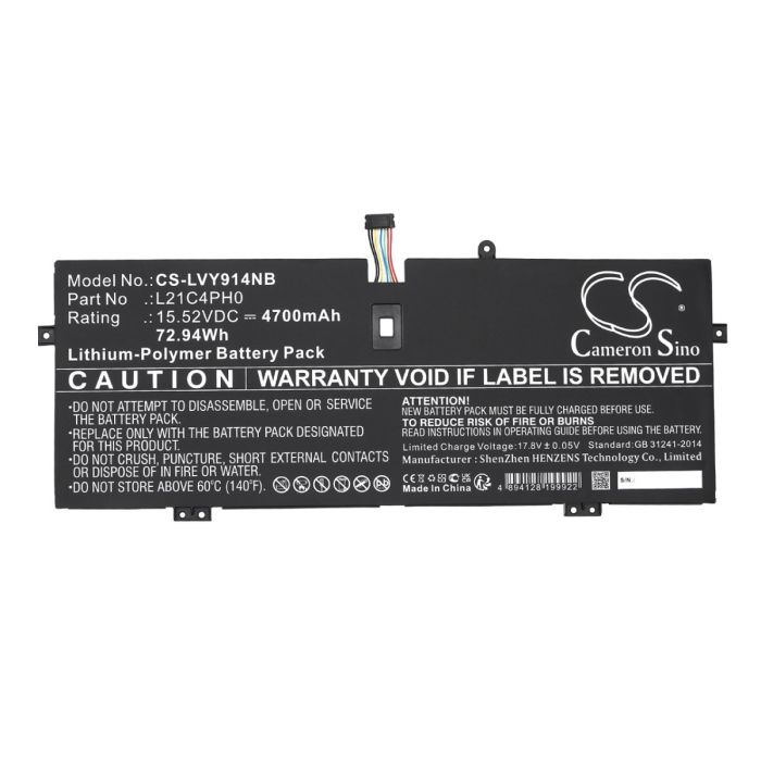 Lenovo Yoga 9 14 akku 7650mAh