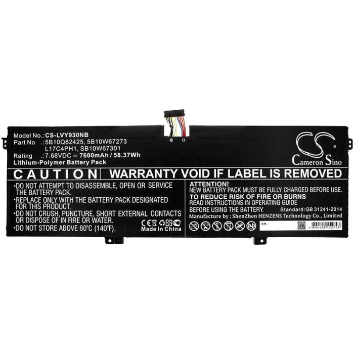 Lenovo Yoga C930 akku  7600mAh