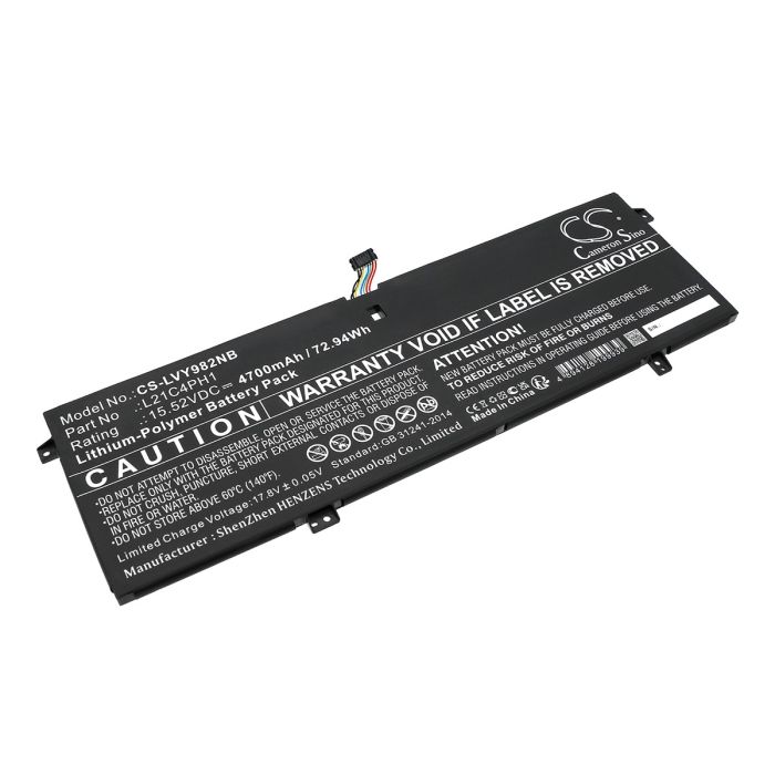 Lenovo kannettavan tietokoneen Yoga Slim 9 14IAP7 82T0001ETA / Yoga Slim 9 14IAP7 82T0001XUK yhteensopiva akku 4700mAh