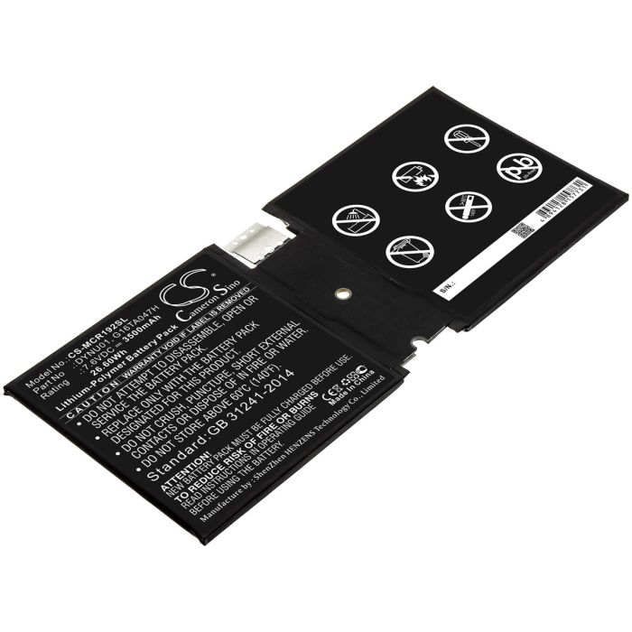 Microsoft tablettien Surface 1927 / Surface Go 2 yhteensopiva akku 3500mAh