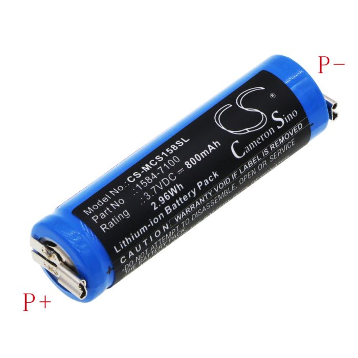 Moser leikkuukoneen ChromStyle 1584 yhteensopiva akku 800mAh