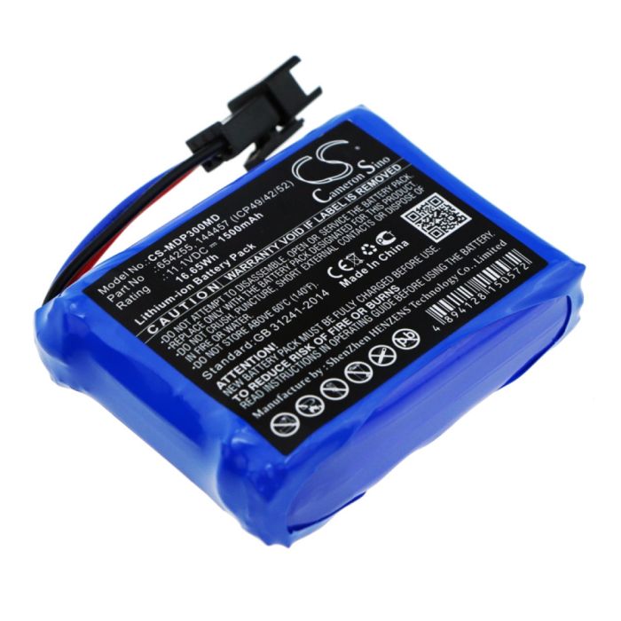 Medcaptain lääketieteellisen laitteen MP-30 / MP-60 yhteensopiva akku 1500mAh