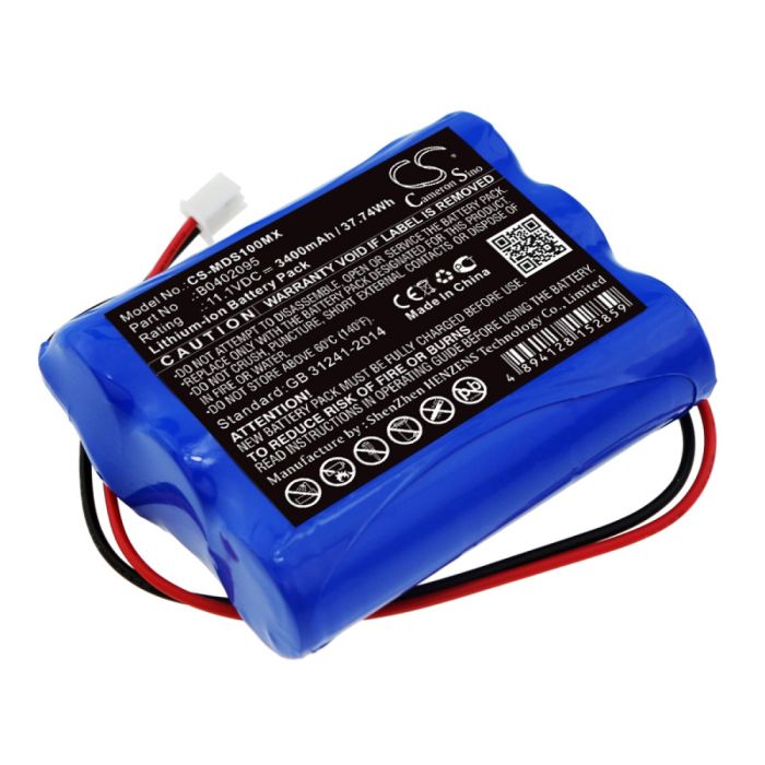 Medsonic lääketieteellisen laitteen MSCPR-1A yhteensopiva akku 3400mAh