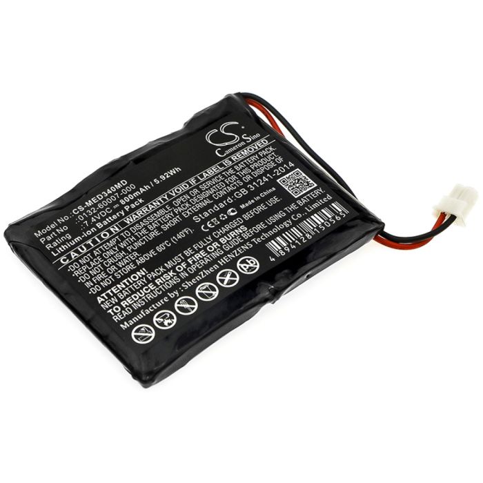 Mediaid lääketieteellisen laitteen 31610 / 34 Pulse yhteensopiva akku 800mAh