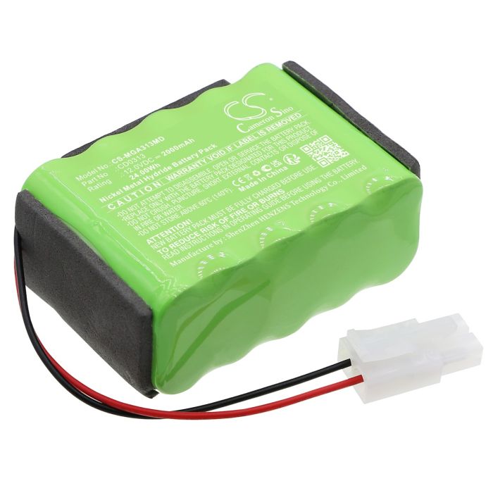 Mangar lääketieteellisen laitteen Airflo 12 yhteensopiva akku 2000mAh