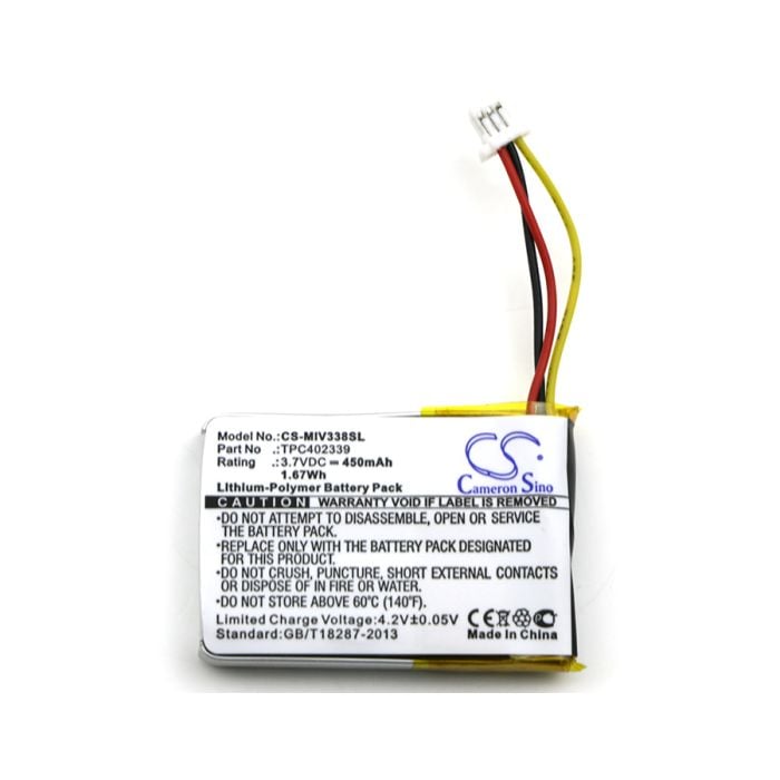 Mio Mivue 338 akku 450 mAh