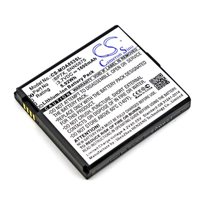 Cameron Sino tarvikeakku Motorola BP7X akku 1600 mAh
