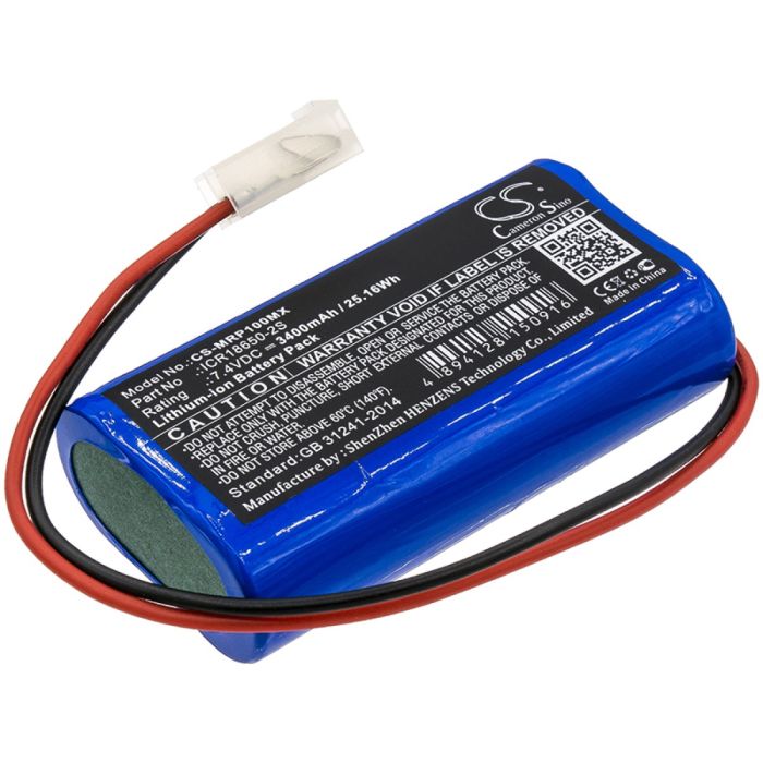 Mindray lääketieteellisen laitteen SP1 / SP1 Syringe Pump yhteensopiva akku 3400mAh