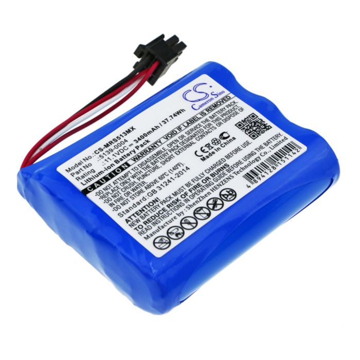 Masimo lääketieteellisen laitteen Masimo SEDLine yhteensopiva akku 3400mAh