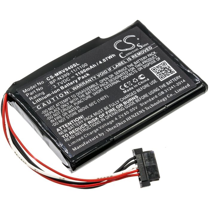 Magellan navigaattorin RoadMate RV 9490T-LMB yhteensopiva akku 1100mAh