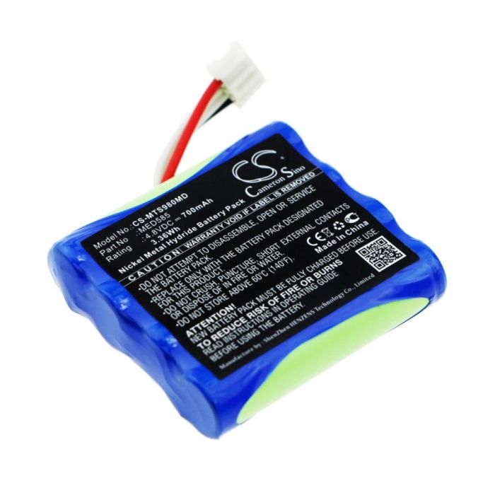 Microtac lääketieteellisen laitteen Infinity SA9800 yhteensopiva akku 700mAh