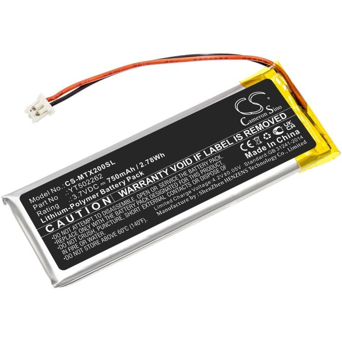 Midland langattomien kuulokkeiden BTX2 Pro / BTX1 Pro yhteensopiva akku 750mAh