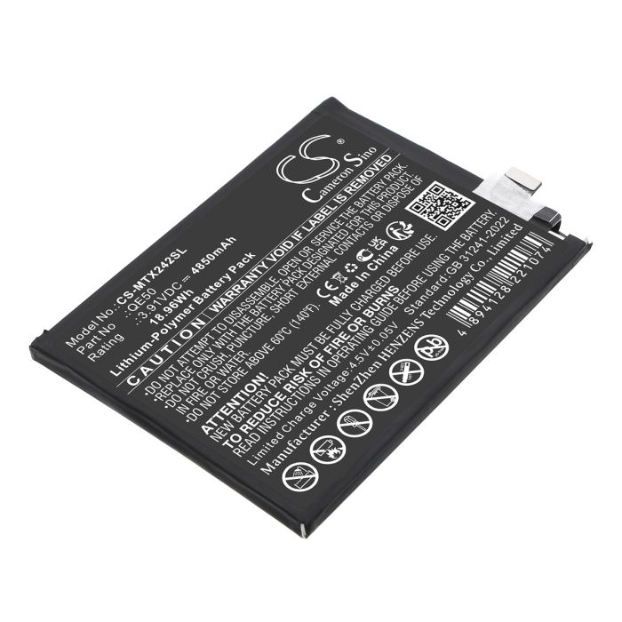 Motorola puhelimen Moto G85 5G / Moto S50 Neo 5G yhteensopiva akku 4850mAh