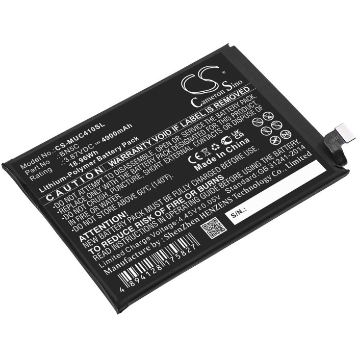 POCO älypuhelinten 21091116AG / M4 Pro 5G yhteensopiva akku 4900mAh