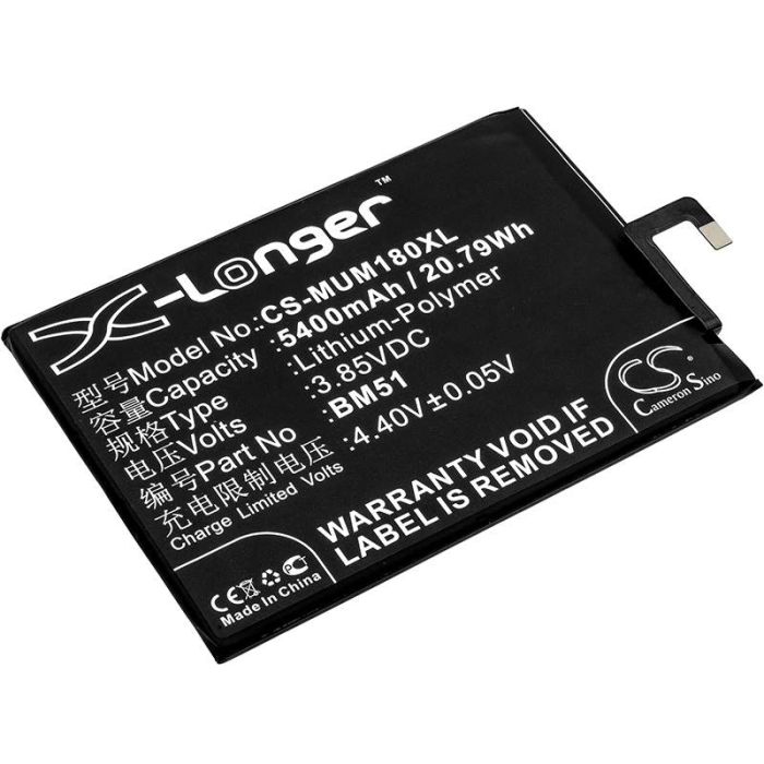 Xiaomi M1804E4A, M1804E4C, M1804E4T akku 5400mAh Xiaomi M1804E4A, M1804E4C, M1804E4T akku 5400mAh