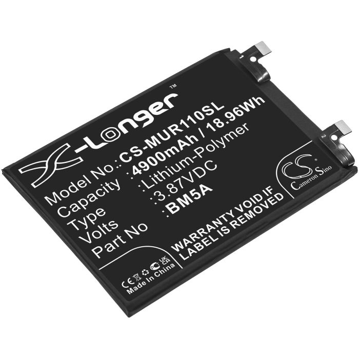 Redmi älypuhelinten 21091116C / 21091116I yhteensopiva akku 4900mAh