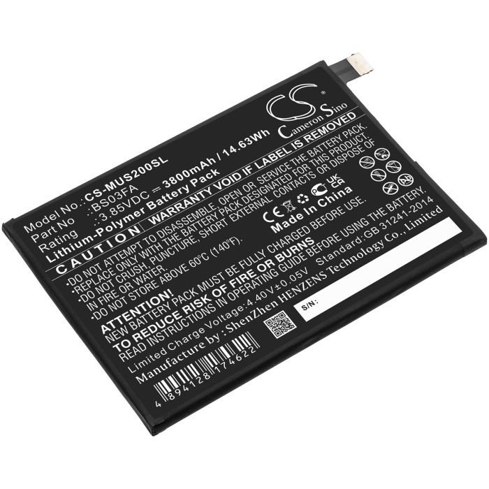 Xiaomi älypuhelinten AWM-A0 / Black Shark 2 yhteensopiva akku 3800mAh