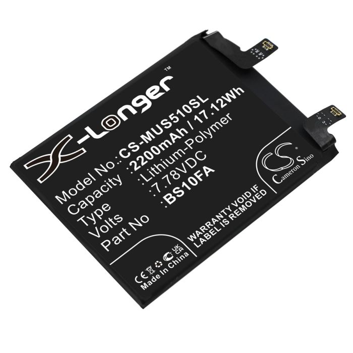 Xiaomi älypuhelinten Black Shark 5 Pro 5G / Black Shark 5S yhteensopiva akku 2200mAh