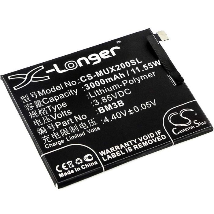 Xiaomi M1803D5XA, M1803D5XC, M1803D5XE akku 3000mAh