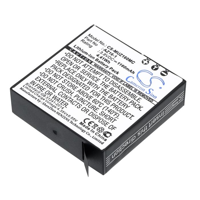 Xiaomi kameroiden AZ16 yhteensopiva akku 1160mAh