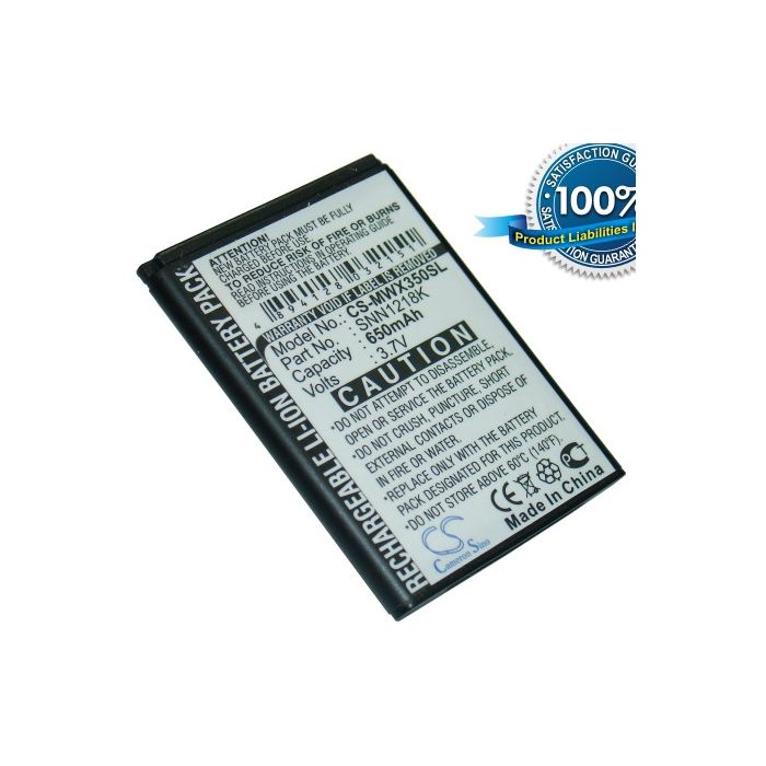 Cameron Sino tarvikeakku Motorola WX180, WX280, WX288, WX390, WX395 akku 650 mAh