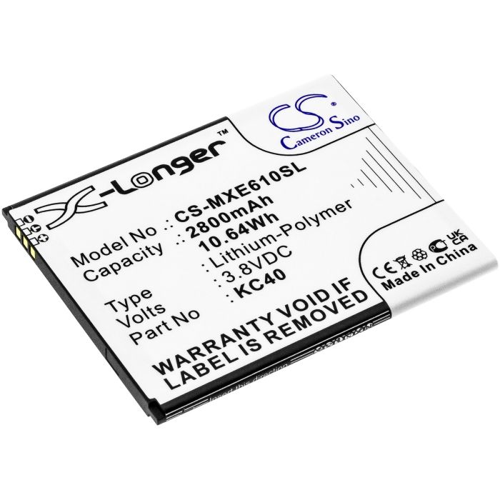 Lenovo puhelimen K10 2019 / K10 2019 Global yhteensopiva akku 2800mAh
