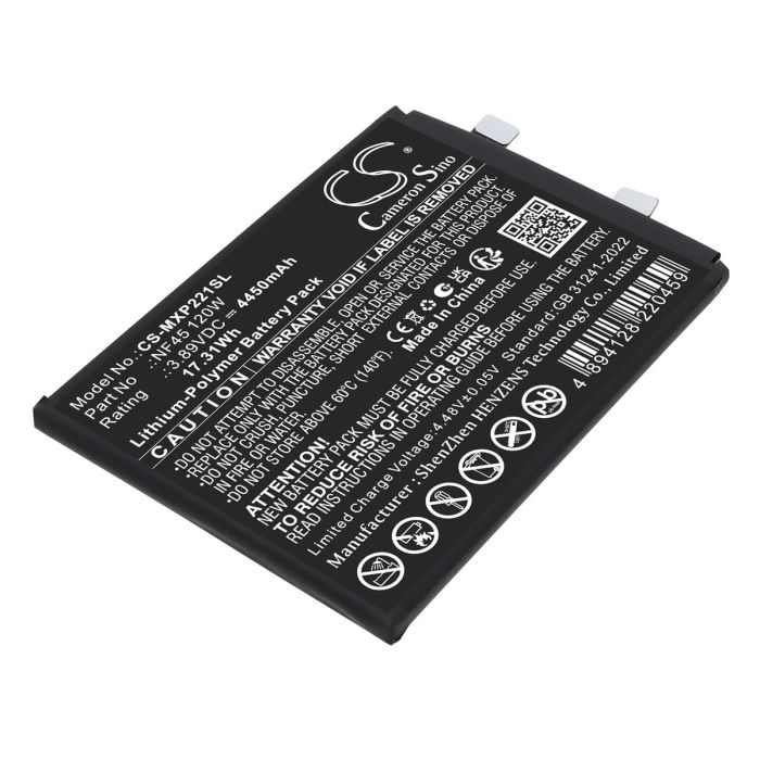 Motorola puhelimen Edge 30 Ultra (120W) / Moto X30 Pro (120W) yhteensopiva akku 4450mAh