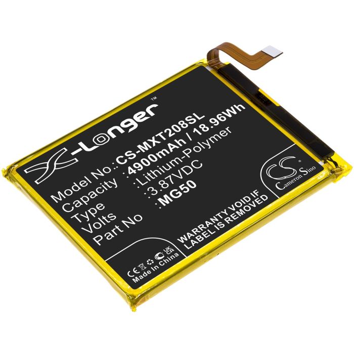 Motorola älypuhelinten Moto G9 Plus / Moto G9 Plus 2020 yhteensopiva akku 4900mAh